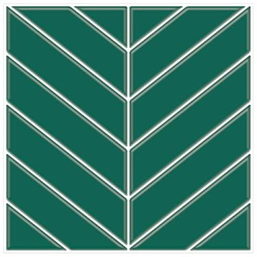 Imagem de Azulejos de parede de mosaico de cozinha padrão de sarja verde azulejos autoadesivos DIY backsplash adesivos adesivos de parede de vinil para cozinha e banheiro 10" x 10" cada, pacote com 4 folhas (verde sarja)