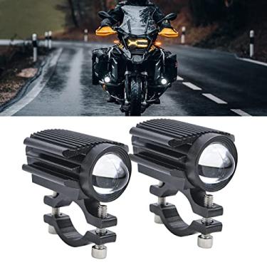 Imagem de Luzes de condução de motocicleta mini faróis de LED luzes de neblina 60 W 6000 K super brilhante branco âmbar holofote auxiliar para motocicleta caminhão ATV SUV carro iate, pacote com 2