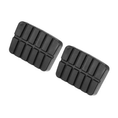 Imagem de Motoforti Capa de pedal de freio de embreagem antiderrapante, capa de pedal de freio, para Nissan Sentra 1982-1990, borracha, 46531-M3000, preto, 2 peças