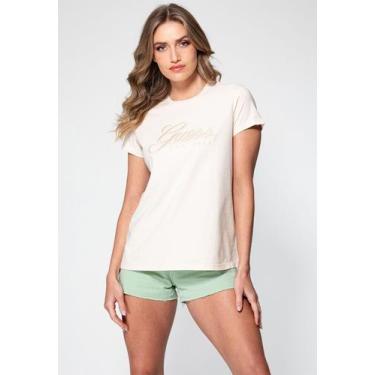 Imagem de Camiseta Bordado Cursivo Guess