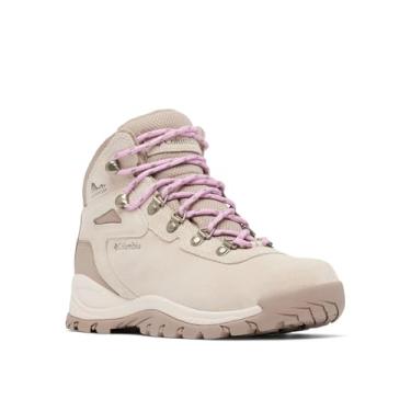 Imagem de Columbia Bota feminina Newton Ridge Plus impermeável para caminhada, Pedra escura/cosmos, 38