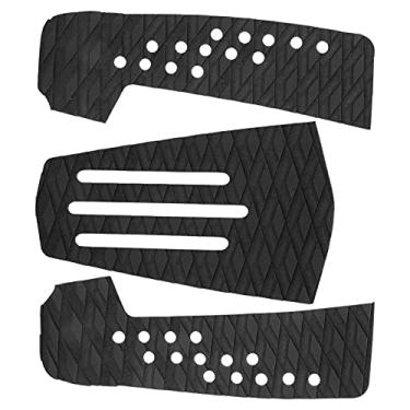 Imagem de Almofada de tração EVA para prancha de surf Vomeko Cauda profissional adesiva, almofadas de tração para deck de prancha de surf com almofada EVA Aplica-se a todas as pranchas - (Black)
