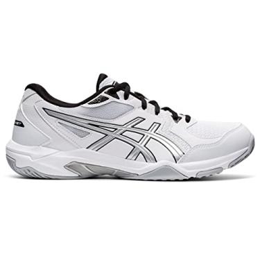 Imagem de ASICS Tênis masculino de quadra Gel-Rocket 10 Indoor, Branco/prata pura, 45