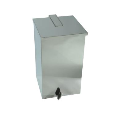 Imagem de Lixeira Quadrada Pedal 50L de Aço Inox