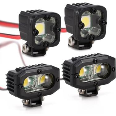 Imagem de INJORA Luzes de rastreamento RC Farol de LED para Axial TRX-4 TRX6 SCX10 90046 Wraith Redcat Gen8 1/10 RC Crawler Car, 4 peças