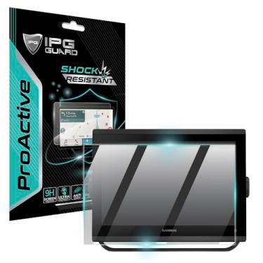Imagem de IPG Protetor de tela ProActive para Garmin GPSMAP 1223 xsv Combo GPS/Fishfinder tela de 12 polegadas rigidez 9H vidro suave toque ultra responsivo alta claridade anti arranhões e à prova de choque