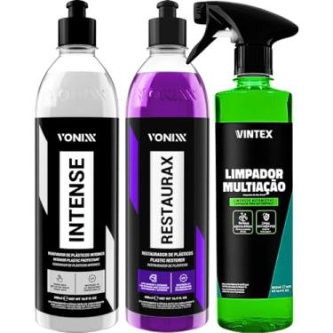 Imagem de Limpador Multiação Revitalizador De Plasticos Internos Externos Restaurax Intense 500ml Vonixx