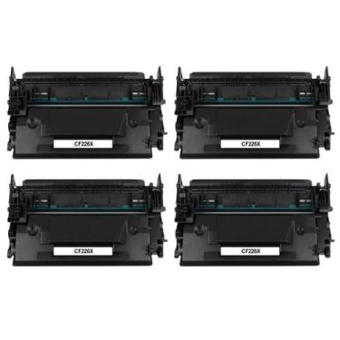 Imagem de Kit 4 Toner Compatível HP 26X MAIOR CF226X M402 M426 - PRINTECH