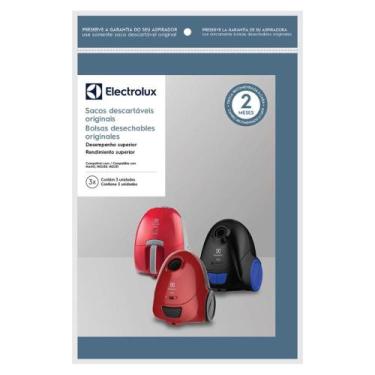 Imagem de Kit Saco Descartável P/ Aspirador Electrolux Nano C/3 Unid.