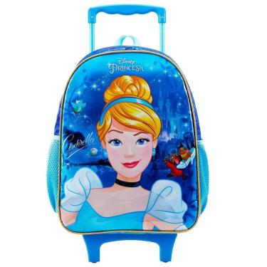 Imagem de Mochila Escolar  de Rodas G Cinderela Princesa Disney-Feminino
