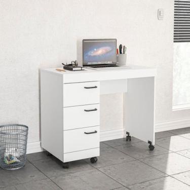 Imagem de Mesa Home Office Osaka Branco Politorno