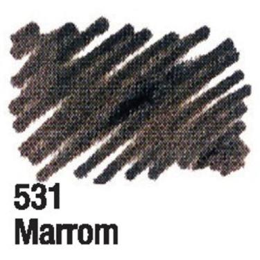 Imagem de Caneta para Tecido Acrilpen - Acrilex, 531 - MARROM