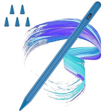 Imagem de Caneta Stylus para iPad 2018-2025 com rejeição de palma, carregamento mais rápido, sensibilidade de inclinação, iPad Pencil compatível com A16/10/9/8/8/7/6º, Pro 11/13 polegadas (M4), Air M3/M2/5th
