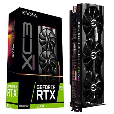 Imagem de EVGA 10G-P5-3885-KR GeForce RTX 3080 XC3 Ultra GAMING, 10GB GDDR6X, refrigeração iCX3, LED ARGB, placa traseira de metal