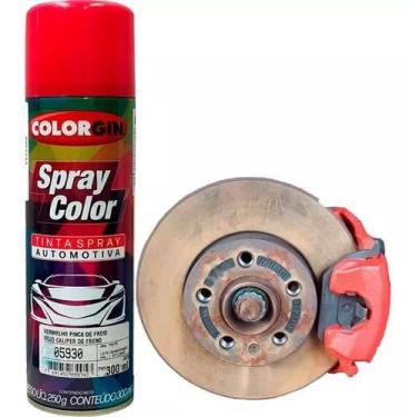 Imagem de Spray Automotivo Para Pinça De Freio Vermelho 300ml Colorging - Sherwi