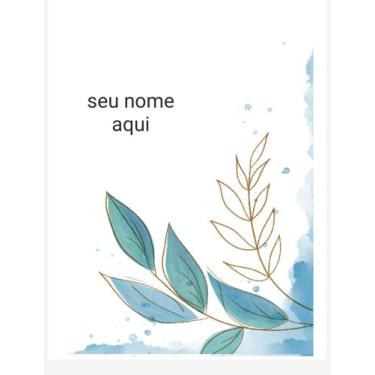 Imagem de Planner financeiro capa folhagem azul - 2 - Produto Artesanal