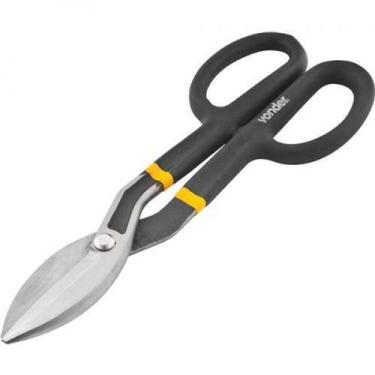 Imagem de Tesoura 12" para chapas modelo americano corte reto TC 120 - VONDER