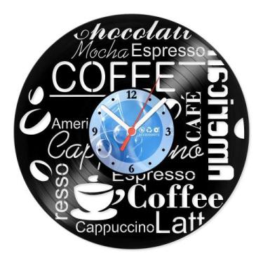 Imagem de Relógio De Parede Disco Vinil Cozinha - Variedades Café - VCZ-032 - Mo