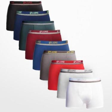 Imagem de Kit 5 Cueca Boxer Microfibra Masculino + 6 Pares de Meias Cano Alto Al