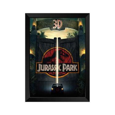 Imagem de Quadro Decorativo Jurassic Park com acrílico A4 - Kolor