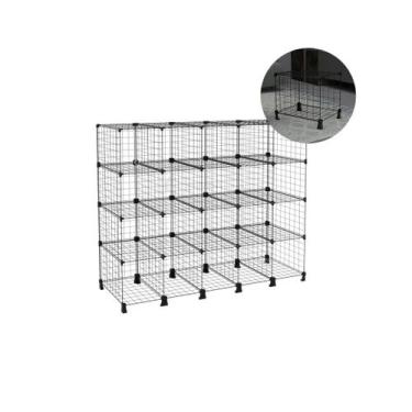 Imagem de Estante Balcão Expositor Aramado 20 Nichos Horizontal 40cm Profundidad