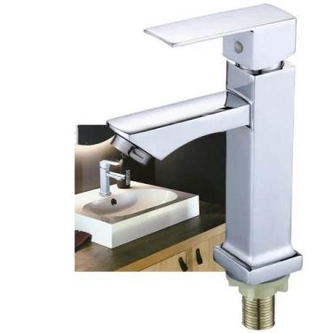 Imagem de Torneira Banheiro Monocomando Preta Luxo Pia Lavabo Varanda Bancada Mo