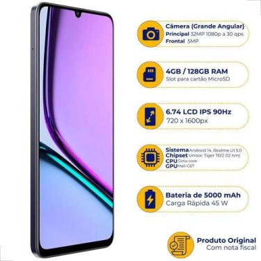 Imagem de Realme Note 60 Dual SIM 128 GB 4 GB RAM Preto