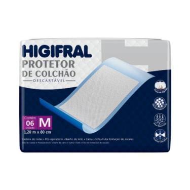 Imagem de Protetor de Colchão Descartável Higifral M com 6 unidades