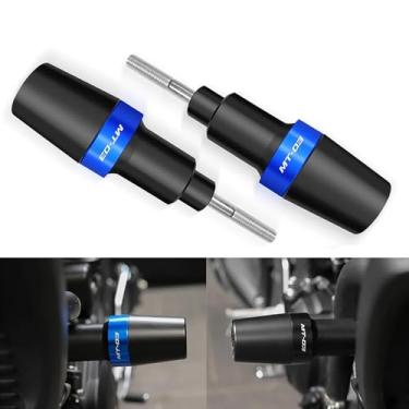 Imagem de Para MT03 MT25 2025 2024 proteção antiqueda almofada de colisão do motor mt03 mt05 Acessórios de motocicleta protetor de colisão deslizante mt-03 mt-25 2015-2023 2022 2021 2020 (azul)