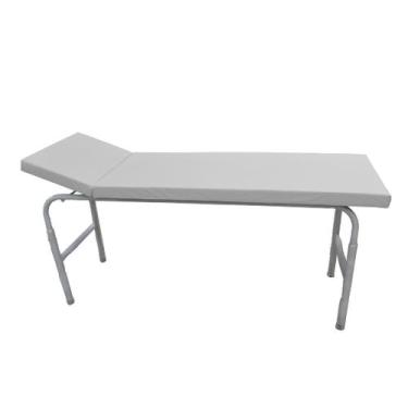 Imagem de Maca Mesa Exame Clínico 80x60x180cm Esmaltada Branca - Metal Solution