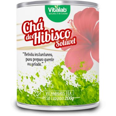 Imagem de Chá de Hibisco Solúvel Lata com 200 gramas Vitalab 