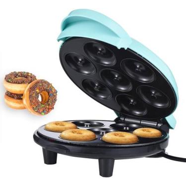 Imagem de Maquina Donuts Rosquinha Biscoito Antiaderente 110v VERMELHO 7 Donuts 
