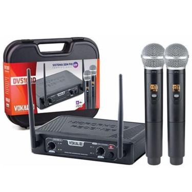 Imagem de Microfone Sem Fio Duplo de Mão DVS100DM - vokal
