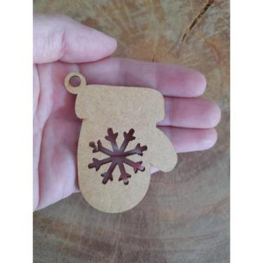 Imagem de Aplique de Natal  Tag MDF Decorativo Enfeite 20 unidades - Inova Artes