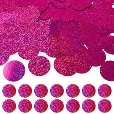 Imagem de Spritewelry 150 peças de lantejoulas de artesanato grandes de PVC 52 mm lantejoulas soltas redondas planas 2 furos enfeites de artesanato lantejoulas com glitter para bordado artes artesanato joias