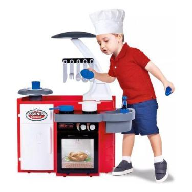 Imagem de Cozinha Infantil  Completa Menino Sai Água Cotiplas 2437 - Cotiplás, A