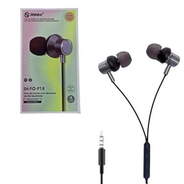 Imagem de Fone De Ouvido Intra Com Mic E Controle De Volume Shinka