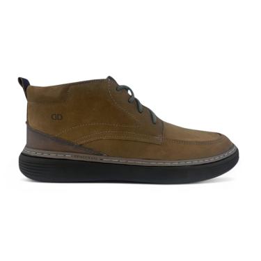 Imagem de Bota masculina Democrata Denim Clash 240302 Couro cad amarra
