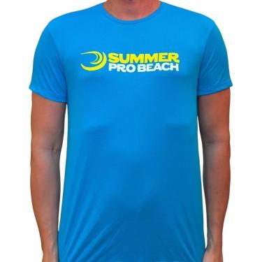 Imagem de Camiseta Unissex Summer Pro Azul - Anti Odor + Proteção Uv 50°C-Unissex