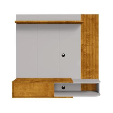 Imagem de Painel Tv 55 Pol Paraty 1 Porta Naturalle Off White Bechara - Móveis B