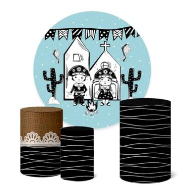 Imagem de Trio Capas Cilindro + Painel Redondo Festa Junina (K1FJN046)