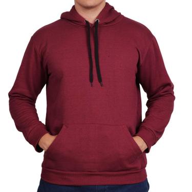 Imagem de Moletom Liso Masculino Canguru Blusa de Frio Feminina-Masculino