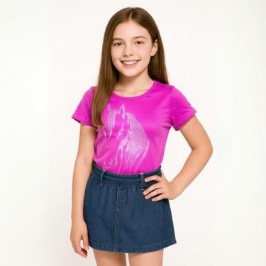 Imagem de Body Infantil Country Cavalo Filha Rosa Pink  Estilo Ana Castela Boiad