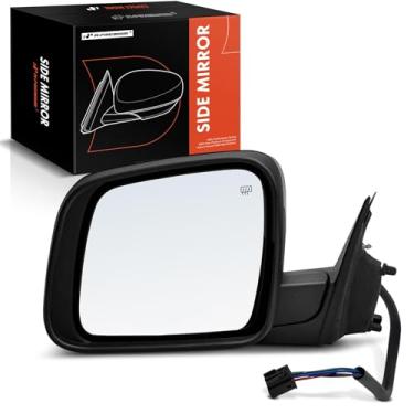 Imagem de A-Premium Espelho retrovisor elétrico do lado do motorista - compatível com Jeep WK2 Series Grand Cherokee 2011-2018 - Espelho retrovisor externo preto dobrável manual aquecido - Substituição #