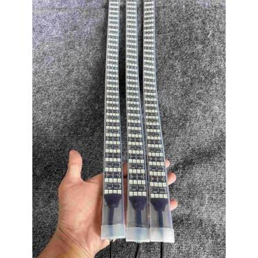 Imagem de 3 peças quatro fileiras mais brilhantes fitas de luz personalizadas RGB Dream Color Chasing para veículo, carro, caminhão, motocicleta, carrinho de golfe, estilingue de roda, iluminação de pneu (3