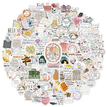 Imagem de Fuzmo 200 adesivos cristãos inspiradores, adesivos de versículo bíblico à prova d'água para garrafas de água, laptop, telefone, guitarra, presentes DIY para adultos, crianças, mulheres, homens