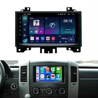 Imagem de Estéreo automotivo Android 13 de 9 polegadas para Mercedes-Benz Sprinter 2006-2017 com tela sensível ao toque, rádio veicular com Carplay e Android Auto WiFi, câmera de backup de navegação Bluetooth