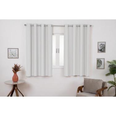 Imagem de Cortina Blackout para Quarto Sala Escritório Dupla 2,20x1,30m Corta Lu