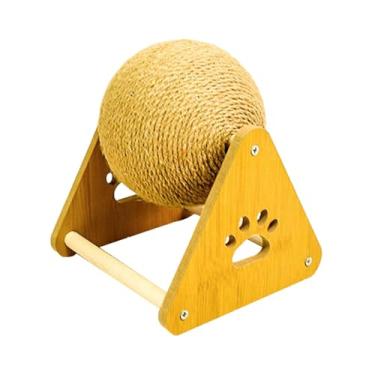 Imagem de WeiLaiKeQi Arranhador de gato com bola, brinquedo para animais de estimação, entretenimento e atividade, móveis de proteção, presente para amantes de gatos, Pequeno