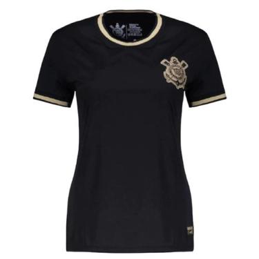 Imagem de Camiseta Feminina Corinthians Classic Paixão Alvinegra - Coimbra, G, P